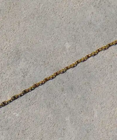 bracelet fin maille marine acier inoxydable doré à l'or fin caprice paris bijoux créateur waterproof