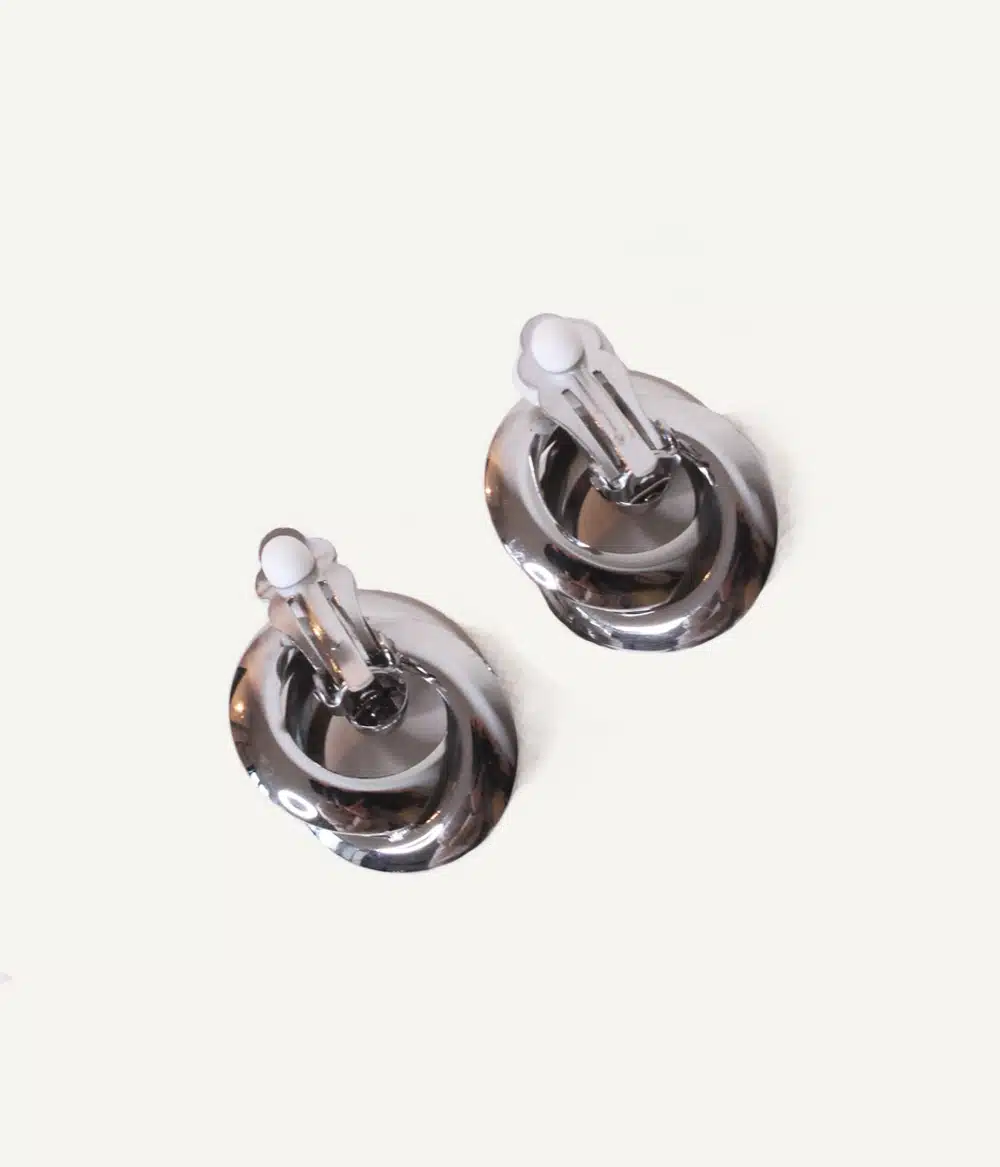 clips d'oreilles acier inoxydable argenté bijoux waterproof hypoallergéniques fabrication française et responsable caprice paris