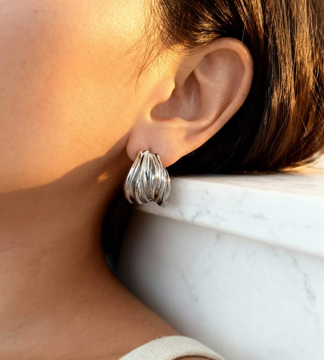 CAPRICE PARIS Bijoux créateur Boucles d'oreilles Kyma Argent 4