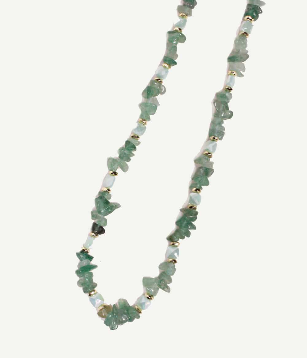 Collier Calypso – collier en pierres naturelles d’aventurine verte
