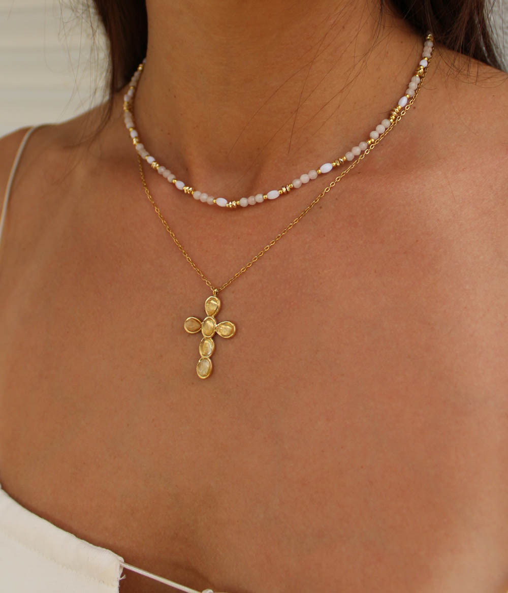 Caprice Paris Bijoux créateur Colliers Gia et Allegra Nude 1